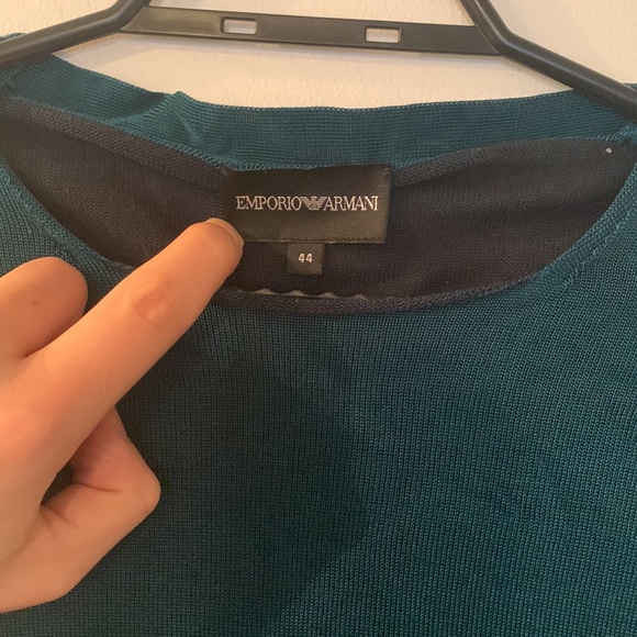 Dark Green Armani Sweater - Picture 2 of 3